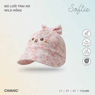 Chaang SS26.T6.2 Mũ lưỡi trai tai thú/Nơ Wild cho bé 6m-5y