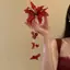 Kẹp tóc tua rua dài kẹp hoa đính hạt thủy tinh cho bé gái và phụ nữ