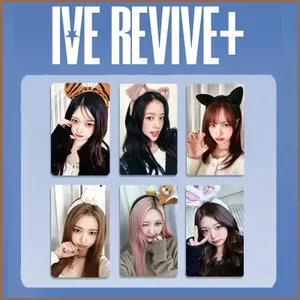 SQ11 6 Cái / bộ IVE LOMO Card Thứ Hai Full-length Album REVIVE + Bưu Thiếp Bộ Sưu Tập KPOP Star Ngoại Vi