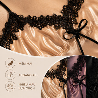 Váy ngủ gợi cảm mùa hè dành cho nữ Sling Ren Homewear Bộ đồ ngủ