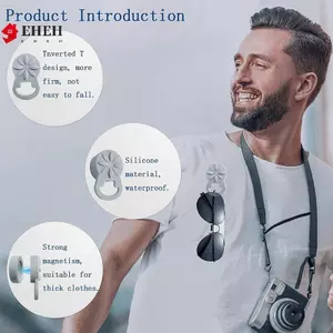 Giá đỡ kính mắt từ tính bằng silicon Giữ kính từ tính an toàn Giá đỡ kính mắt được nâng cấp từ tính Thích hợp cho quần áo Thi VN