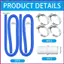 Ống bể bơi Đầu nối linh hoạt hạng nặng 39 inch với 4 kẹp Ống làm sạch bể bơi để tuần hoàn nước Spa shopidaevn