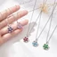 Vòng Cổ Nữ Phong Cách Mới Nhật Bản Hàn Quốc Bông Tuyết Zircon Cánh Hoa Niche Thiết Kế Mặt Dây Chuyền Sang Trọng Nhiều Màu Tùy Chọn Vòng Cổ