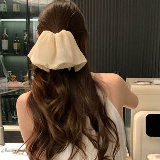 Hululu / Pháp Xếp Ly Kết Cấu Váy Đuôi Ngựa Kẹp Nửa Miếng Kẹp Tóc Đơn Giản Kẹp Tóc Cao Cấp Kẹp Tóc Sang Trọng Phụ Kiện Tóc