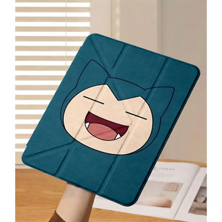 Ốp Lưng Snorlax cho iPad A16 Air4/5/6/7/8 Pro 11 12.9 Y-fold Pokémon Hoạt Hình Cho iPad Gen 12 11 10 9 8 7 6 5 M4 air3