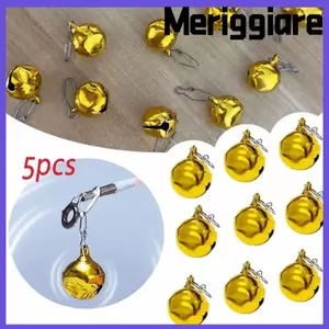 Chuông câu cá MERIGGIARE 5 chiếc, Chuông báo động câu cá tự động lớn, Dễ dàng lắp đặt Chuông câu cá có đèn lật nhanh để câu cá ban đêm và câu cá trên băng Nhắc nhở cắn
