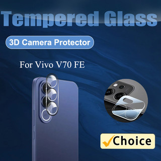 Kính bảo vệ ống kính máy ảnh 3D HD Vivo V70 FE 2D cho Vivo V70 FE V70 Lite V70 Elite V60 Lite 5G 4G, kính cường lực 3D + miếng dán kính mềm 2D