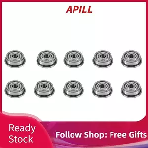apill Yoidesu 10 F623ZZ Vòng bi mặt bích 3x10x4mm Rãnh sâu Thu nhỏ Máy in 3D thép một hàng được bảo vệ