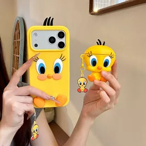 Hoạt Hình Dễ Thương Ba Chiều Chân Brother Bird iphone17 Apple 16 Thích Hợp Cho 14 / 15pro max Ốp Điện Thoại 13
