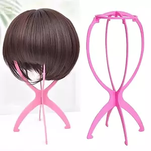 Giá đỡ tóc giả gấp di động AWNGD, Giá đỡ đầu hình nộm bằng nhựa rỗng bằng nhựa, có thể gập lại Ổn định có thể điều chỉnh Công cụ hiển thị mũ