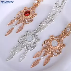 Bluelover Thời Trang Vintage Hình Học Rỗng Hoa Đầu Dây Xích Băng Đô Quấn Tóc Phụ Kiện Tóc Nữ Lớp sel Dự Tiệc Đồ Trang Trí Mới