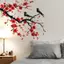 Mực Phong Cách Trung Hoa Nhật Bản Hoa Anh Đào Treo Tường Cho Phòng Khách Decal Trang Trí Nhà Cửa VN