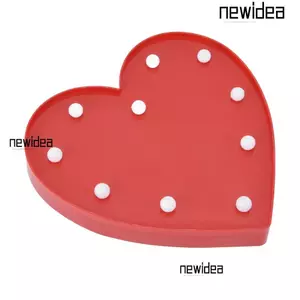 Đèn ngủ NEWIDEA hình trái tim 10 LED, chạy pin, có lỗ móc treo, lãng mạn cho cặp đôi