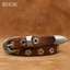 Thắt lưng da thật dành cho nữ 30516 / Da bò lớp đầu tiên / Chiều rộng 1,8cm / Khóa chốt mắt không khí bằng hợp kim kẽm / Mới Retro Cao cấp / Phong cách Punk ins Thắt lưng độc đáo / Phụ kiện thắt lưng quần phù hợp thông thường