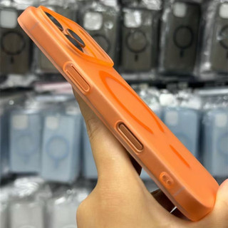 [JLK] Ốp từ tính mờ trong suốt cho iPhone 17 Air 16 15 14 13 12 Pro Max Plus Vỏ PC cứng siêu mỏng