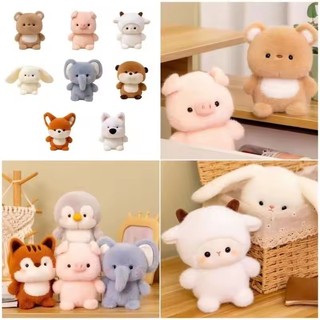 Thế Giới Động Vật Sang Trọng Đồ Chơi Voi Gấu Trúc Thỏ Trắng Rừng Động Vật Thoải Mái Playmate Búp Bê Bình Tĩnh Quà Tặng Giáng Sinh