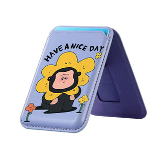 Ví họa tiết khỉ đột dễ thương cho iPhone 16 15 14 13 12 pro Max 16Plus 17PROMAX Thẻ Giá đỡ điện thoại cho Ốp lưng bỏ túi