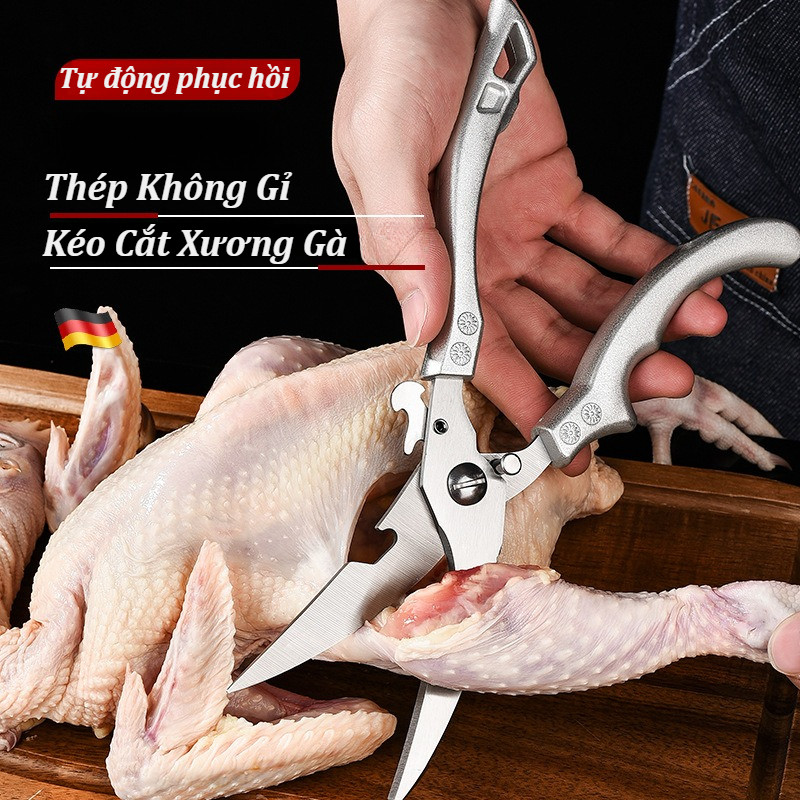 Kéo Cắt Gà,Cắt Xương Siêu Bén Đa Năng,Kéo Cắt Gà & Cạo Vảy Cá ,Siêu Bền