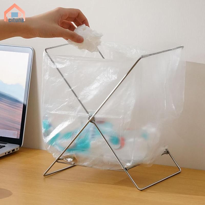 Túi Đựng Rác Có Thể Gập Lại Tiện Lợi Hạng Nặng Hỗ Trợ Đứng Túi Đựng Rác Giá Cho Thịt Nướng Để Bàn Nhà Bếp Cắm Trại Sân