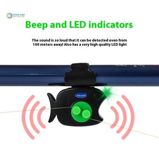 [Dream] Báo động cá Cảnh báo cắn âm thanh Cảnh báo cắn có đèn LED Cảnh báo mồi nhạy cảm Báo động cắn cho cá chép