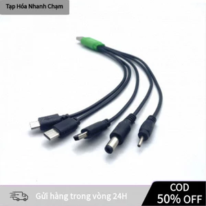 "Cáp Sạc USB Đầu Tròn Đa Kích Cỡ 5.5mm 3.5mm 2.5mm – Đa Năng, Dễ Dùng, Bền Bỉ, Chống Nhiễu "