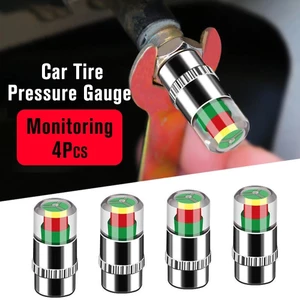 4 Ô Tô Lốp Xe Màn Hình Áp Suất Lốp Cảm Biến Áp Suất Lốp Xe Báo Động Bất Thường 3 Màu Ô Tô Lốp Máy Phát Hiện Áp Suất