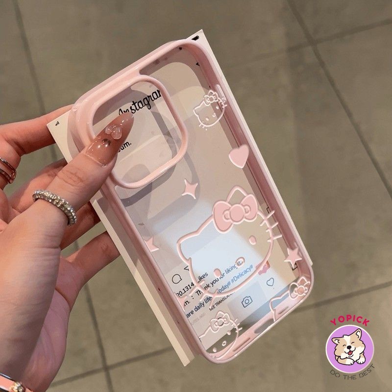 Thích hợp cho IPhone 16 15 14 13 12 11 Pro Max X XR XS Max 7 8 Plus Star Cat Vỏ điện thoại Vỏ cứng Acrylic Chất lượng cao LBK