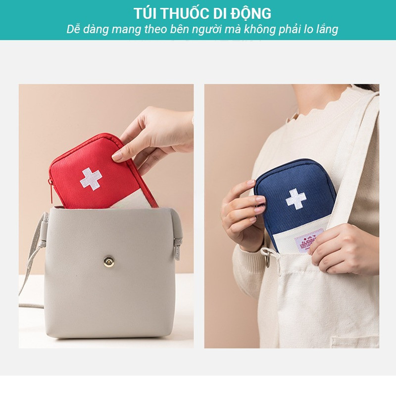 M6 Túi Đựng Thuốc Nhiều Ngăn Du Lịch - Túi Đựng Dụng Cụ Y Tế - Túi Để Đồ Cá Nhân Di Động MALAN