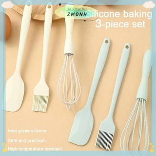 ZMONH 3 Bộ Nướng Bánh Thực Phẩm Silicon Chịu Nhiệt Kem Cạp Trứng Đánh Mỡ Bàn Chải Nhà Bếp Bánh Nướng Dụng Cụ