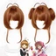 Cardcaptor Sakura Anime Hàng hóa KINOMOTO SAKURA Cosplay Tóc giả