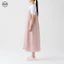 Đầm Sling Phong Cách Nhật Bản Muji từ vải lanh màu trơn, áo liền quần dáng dài