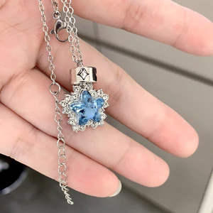 Vòng cổ nữ điều chỉnh được màu xanh