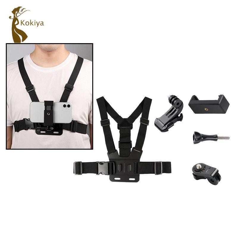 Điện thoại thông minh Selfie Harness Giá đỡ dây đeo ngực W / Kẹp điện thoại A (HOT)