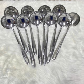 Combo 5c Vá múc canh, vá lẩu inox size 7 cán cách nhiệt nhỏ gọn phục vụ cho gia đình quán ăn