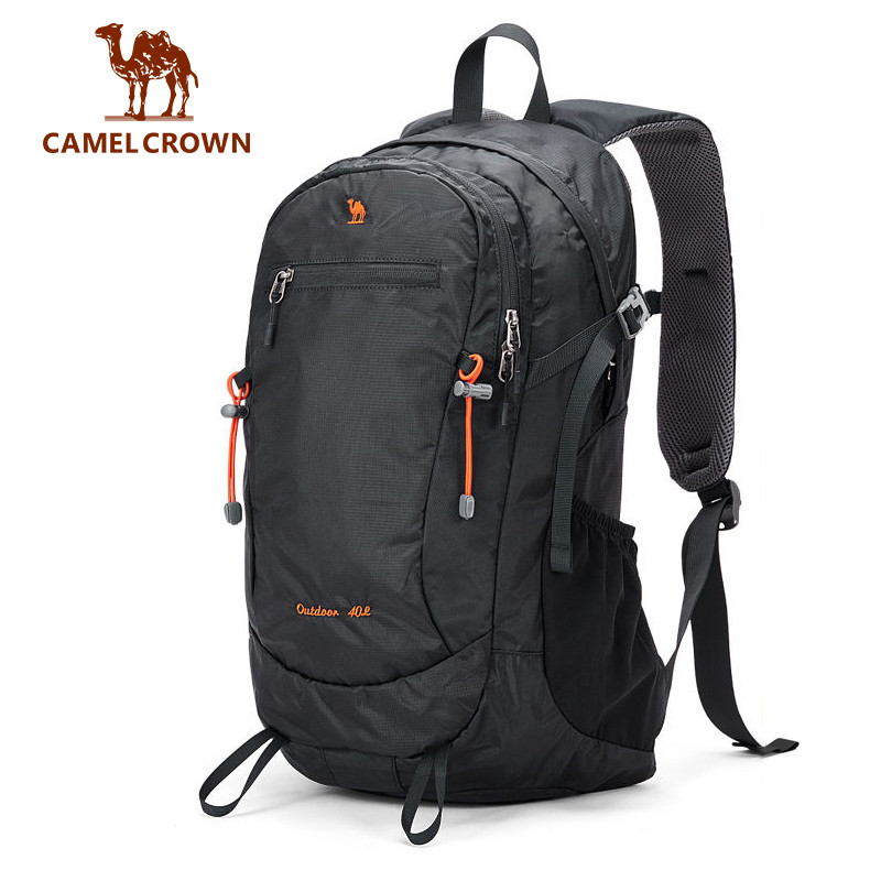 CAMEL CROWN Leo núi túi 40L ngoài trời đôi vai túi công suất lớn đi bộ đường dài du lịch ba lô