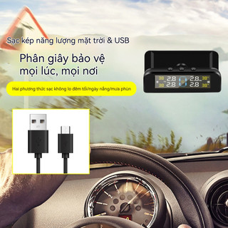 Màn hình áp suất lốp cảm biến bên ngoài nguồn, Màn hình LCD kỹ thuật số di động TPMS Màn hình nhiệt độ lốp