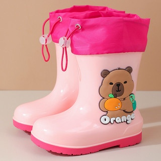 Giày ủng đi mưa Capybara dễ thương cho bé – Đế mềm chống trượt, thiết kế chống nước tiện lợi