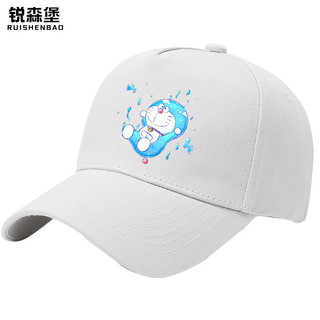 Mũ bóng chày unisex có hình giọt nước Doremon, điều chỉnh được, phù hợp cho mùa xuân - thu và chống nắng
