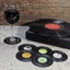 Bộ 6 đĩa CD cổ điển Đế lót ly Vinyl dành cho những người yêu âm nhạc Phong cách 2