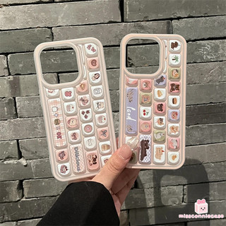 Ốp Lưng Cho Iphone 7Plus 16 14 17 11 12 15 13 Pro Max Air 15 16 8 14 7 6 Plus X XR XS MAX SE 2020 Thời Trang Mèo Con Dễ Thương Bánh Giải Trí 3D Bàn Phím