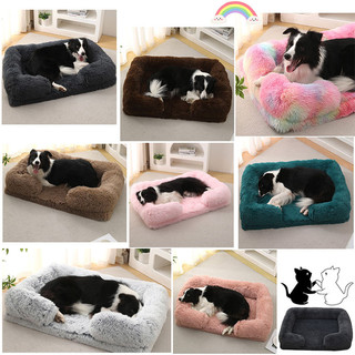 Giường cho chó chống trượt, Tổ chó chỉnh hình, Giường Sofa ấm áp sang trọng dày cỡ lớn, có nắp có thể giặt được
