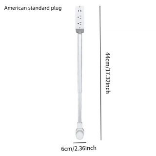 Bộ mở rộng ổ cắm điện COZYNEST, có thể điều chỉnh độ dài xoay 180° Bộ mở rộng ổ cắm điện, Bộ mở rộng ổ cắm điện màu trắng không đục lỗ cho NightStand