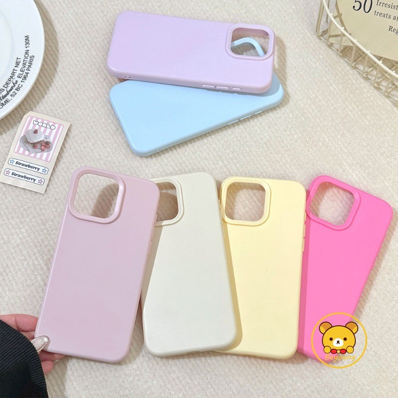 Ốp Điện Thoại Ins Style Cho OPPO Reno 14 13 11 9 Pro 8Z 7Z 8 7 Lite 5G Màu Kẹo Chắc Chắn Dopamine Matte Vỏ Đơn Giản Dễ Thương Nhiều Màu Sắc Mờ Trơn Trường Hợp Ốp Lưng Mềm