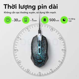 Chuột không dây GOOJODOQ chế độ kép 4 tốc độ DPI chống nhiễu IPS tương thích rộng tiếng ồn thấp