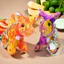 Phong Cách Dân Tộc Handmade Vải Móc Khóa Túi Đồ Trang Trí Hoa Thái Vải Dễ Thương Chó Con Mặt Dây Chuyền