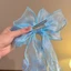Kẹp Tóc Nơ YOLOGO, Kẹp Tóc Nơ Lớn Lưới Mềm, Thiết Kế Tua Rua DIY Chuông Phong Lan Kẹp Tóc Cho Bé Gái