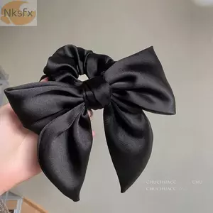 Thắt Tóc Nơ NKSFX, Dây Buộc Tóc Nơ Vải Màu Trơn Nơ, Phụ Kiện Tóc Nơ Nữ