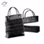 HFTOY 2 Cái / bộ Túi Da Đáy Móc Túi Xách DIY Handmade Tote Tay Cầm Đồ May Dệt Túi Phụ Kiện ~