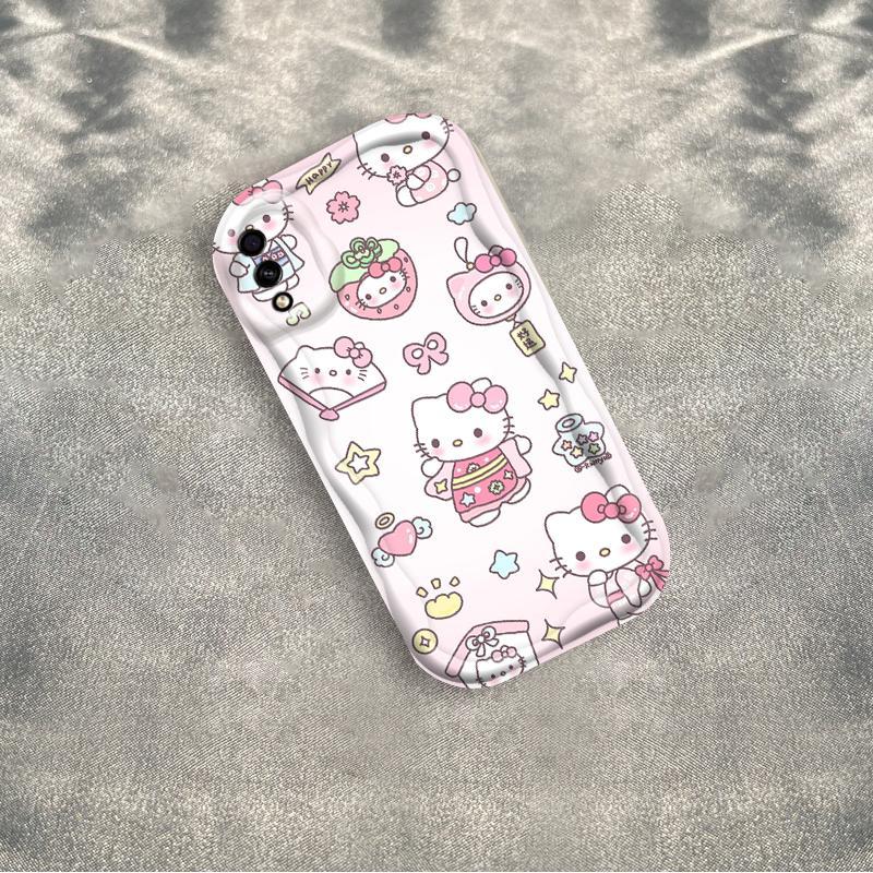 Ốp Silicon Hoạt Hình Cho Samsung A10 A10S M10 A02 M02 Điện Thoại Thông Minh 3D Mềm Ốp lưng TPU Kitty Girl Sinh Viên Chống Sốc Ốp Lưng