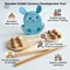 Đồ chơi lấy hạt thỏ bằng gỗ cho trẻ em Công cụ giáo dục đào tạo kỹ năng vận động tinh